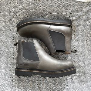 BIRKENSTOCK sz38. Grey STALON BOOTIES EUC